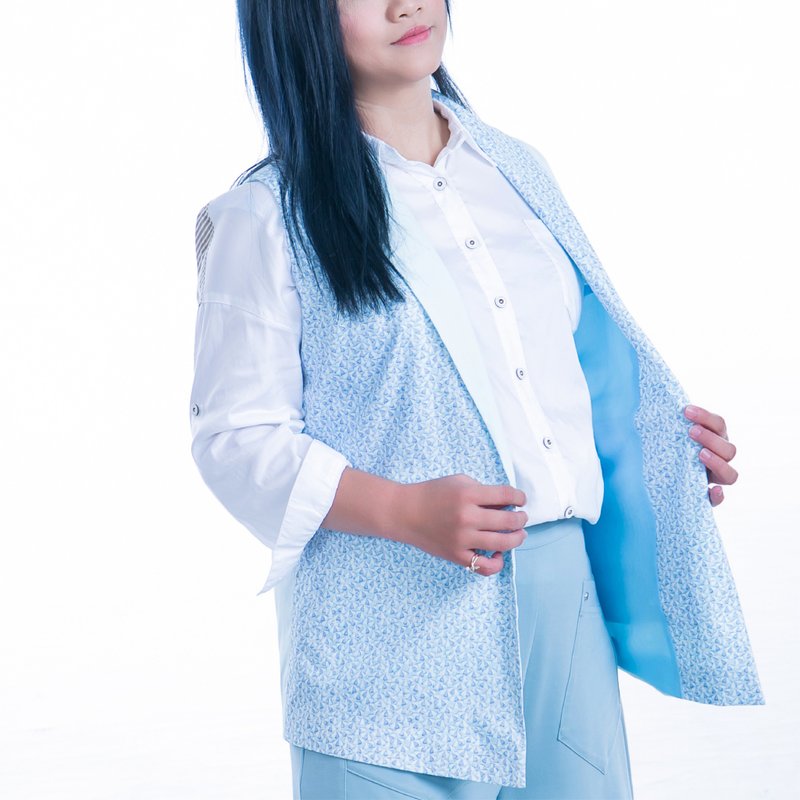 bagosweety几何海滩伞图腾背心 - 女装背心 - 其他人造纤维 多色