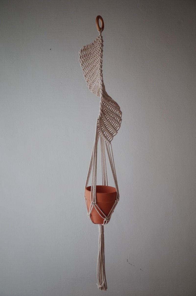 macrame旋转编织吊篮(不含花器) - 毛巾浴巾 - 棉．麻 