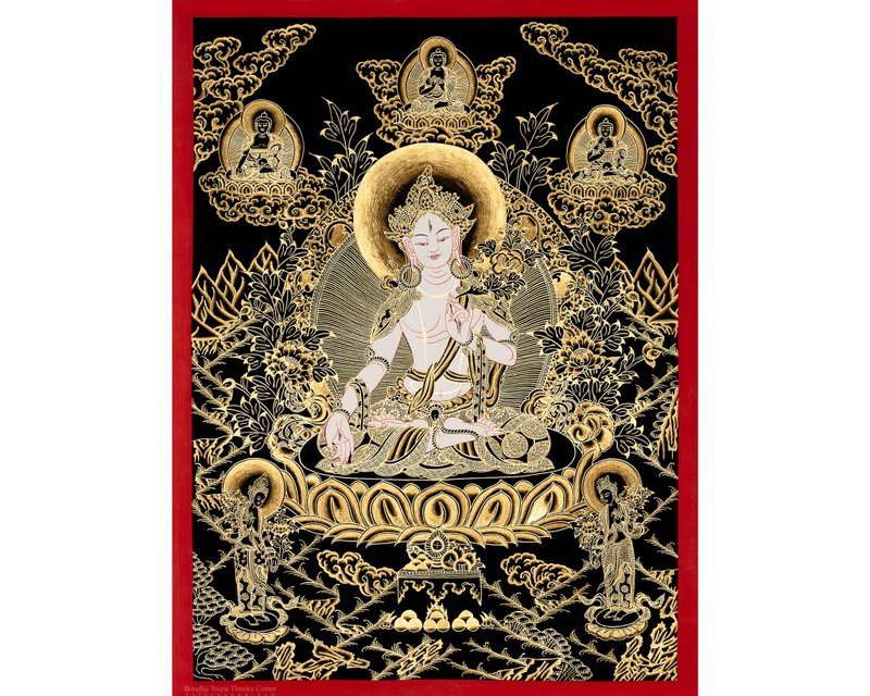 唐卡杰作 白度母的疗愈与和平 - 墙贴/壁贴 - 其他材质 多色