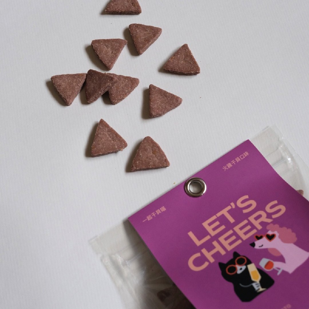 一起干贝喵【火鸡干贝】猫咪零食 LET'S CHEERS 40g/包 - 零食/点心 - 新鲜食材 紫色