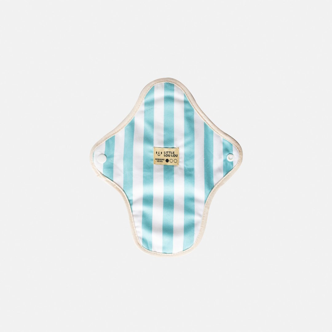 Loulou beach and sea light-day reusable pads - 生理用品 - 棉 蓝色