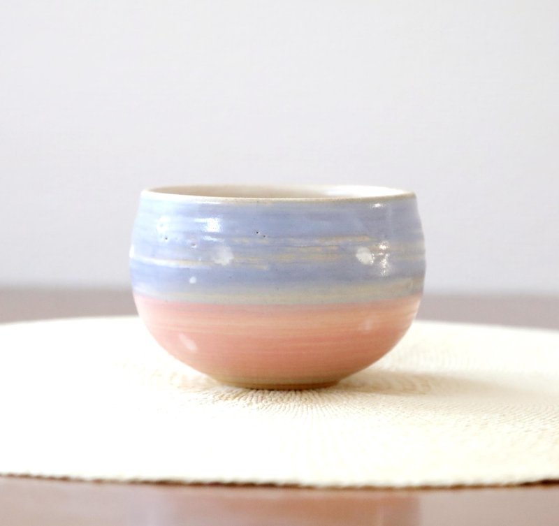 色彩缤纷的茶杯，Akatsuki - 碗 - 陶 粉红色