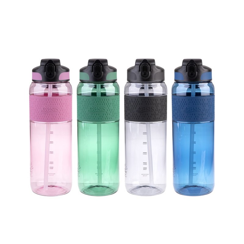 Oasis Tritan 弹盖吸管运动水瓶 1000ml - 水瓶/水壶 - 环保材料 多色