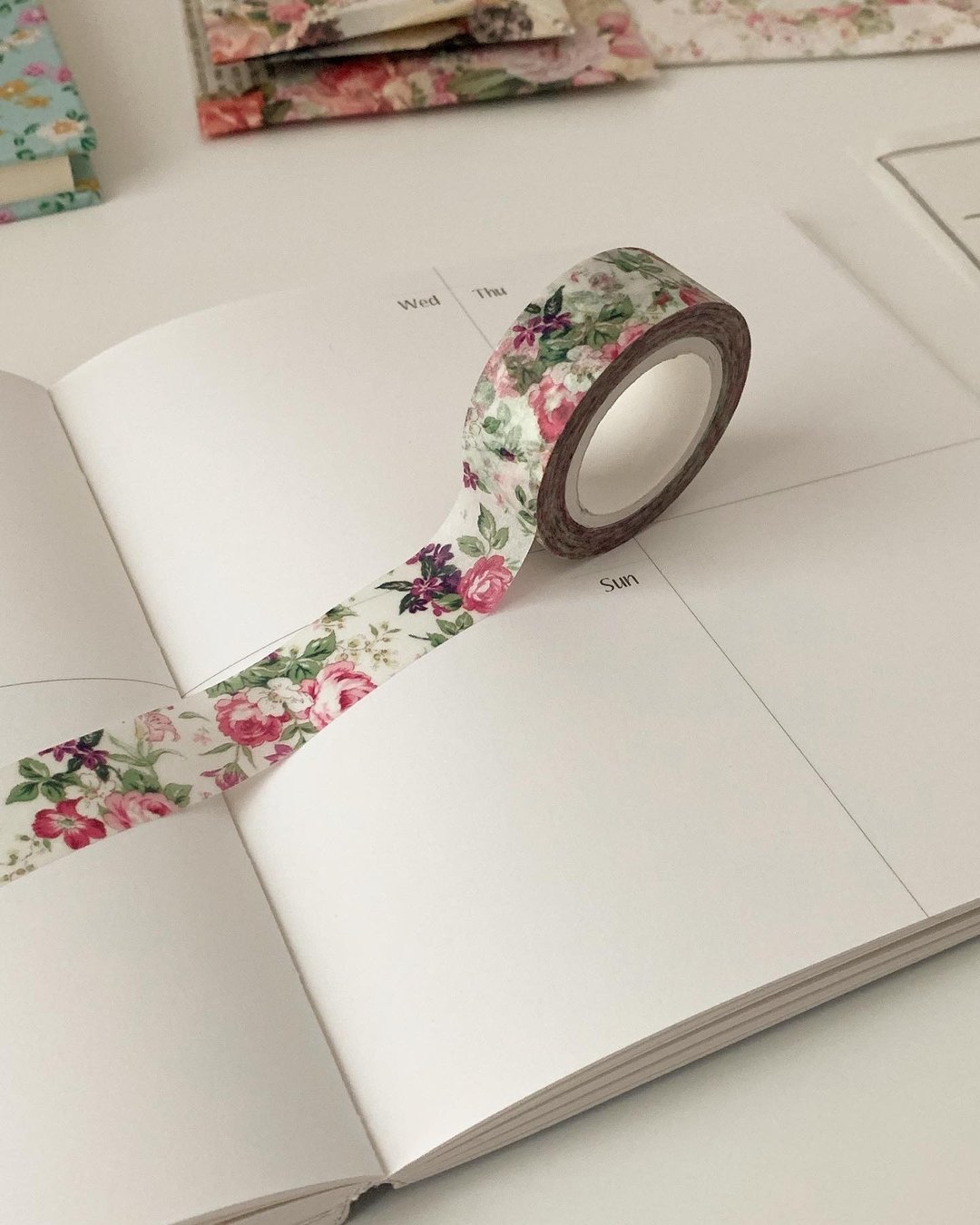 Amelia Flower Washi Tape - 纸胶带 - 其他材质 