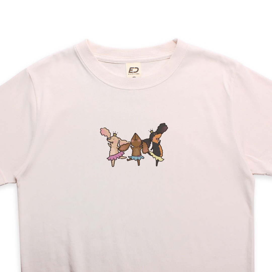 订购-【跳跳狗】芭蕾女王  短T/女上衣/男T恤/T-Shirt - 女装 T 恤 - 棉 白色