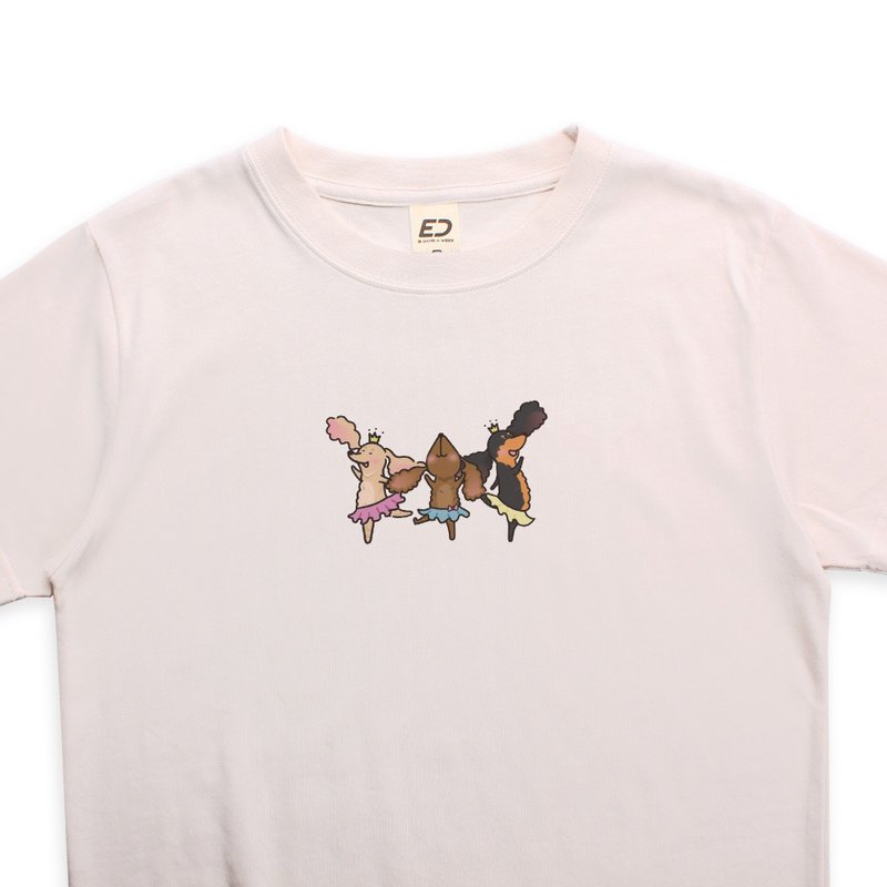 订购-【跳跳狗】芭蕾女王  短T/女上衣/男T恤/T-Shirt - 女装 T 恤 - 棉．麻 白色