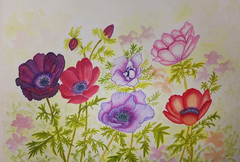 野花田/手绘原创/水彩画 - 海报/装饰画/版画 - 纸 多色