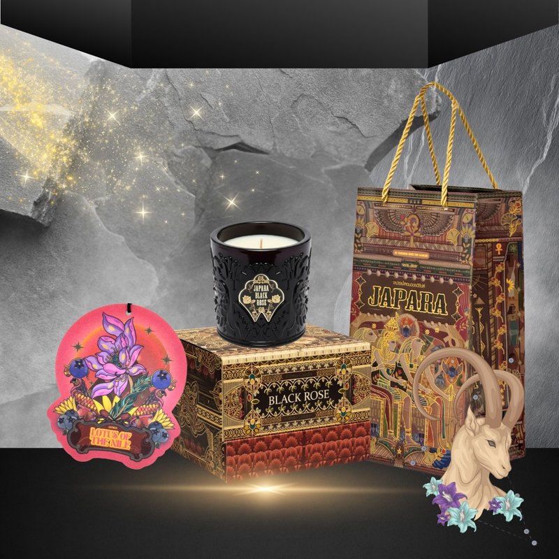 【摩羯座生日礼/赠香片】黑玫瑰蜡烛丨60g 香氛蜡烛 放松舒服香 - 蜡烛/烛台 - 其他材质 