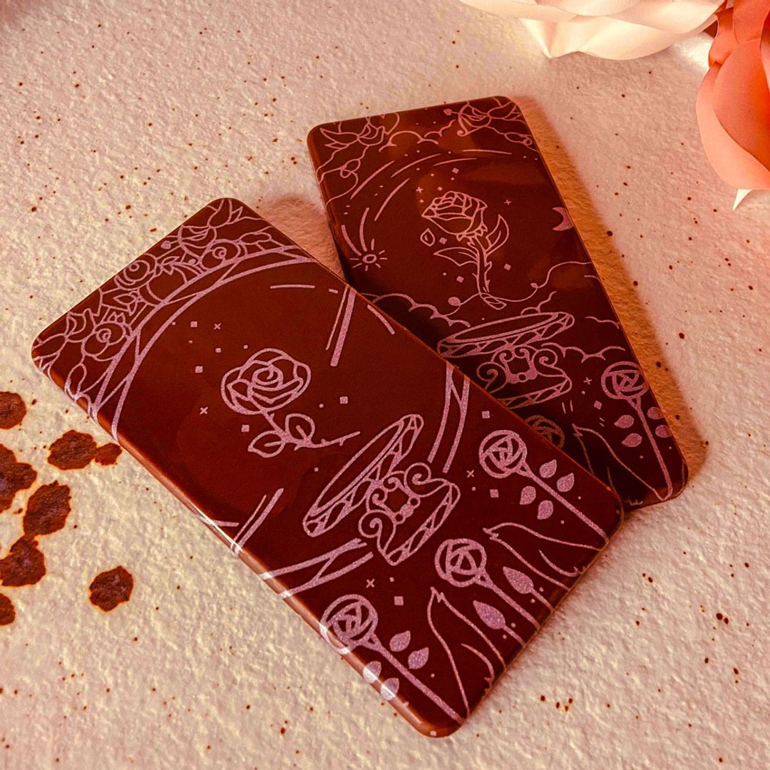 *情人节礼物*彩绘图腾巧克力 (6入/组) 星空玫瑰 - 巧克力 - 新鲜食材 