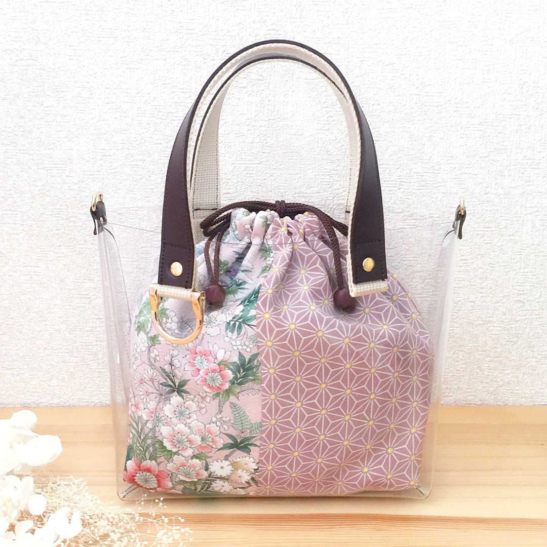 Clear Tote Bag - Drawstring Bag - Silk - Set - 手提包/手提袋 - 防水材质 透明