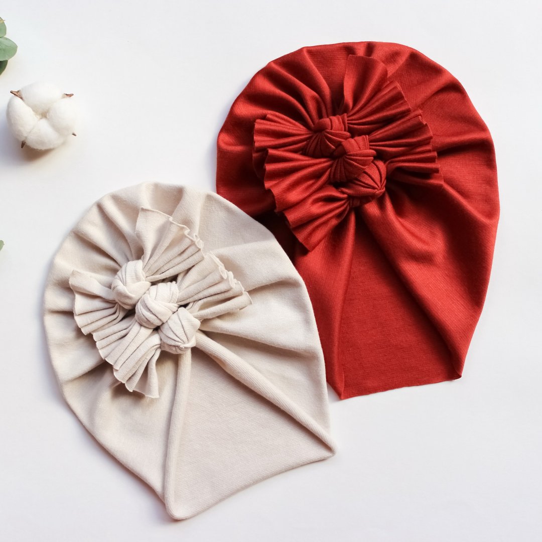 Knot turban pattern pdf, Adult - Baby hat sewing pattern 23sizes Digital pattern - 手工艺教程/工具书 - 其他材质 