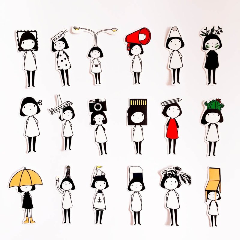 我想当 / 贴纸 (三款一组) - 贴纸 - 纸 多色