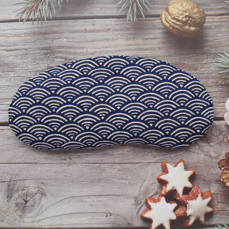 【海浪】热敷眼罩 万用 肩用热敷垫 カイロ 多种香气可选 - 其他 - 棉．麻 蓝色