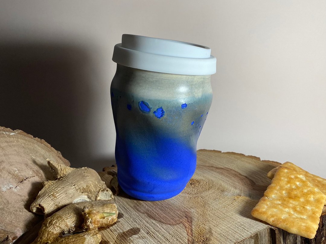 野味咖啡杯系列 – 鑋 - 咖啡杯/马克杯 - 陶 蓝色