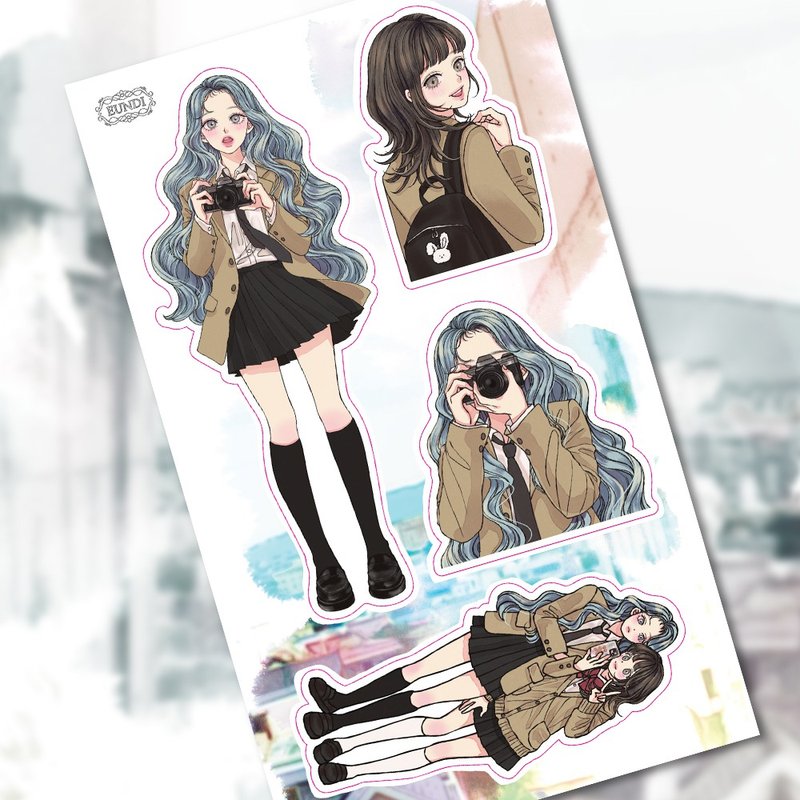 buddy-waterproof sticker - 贴纸 - 纸 