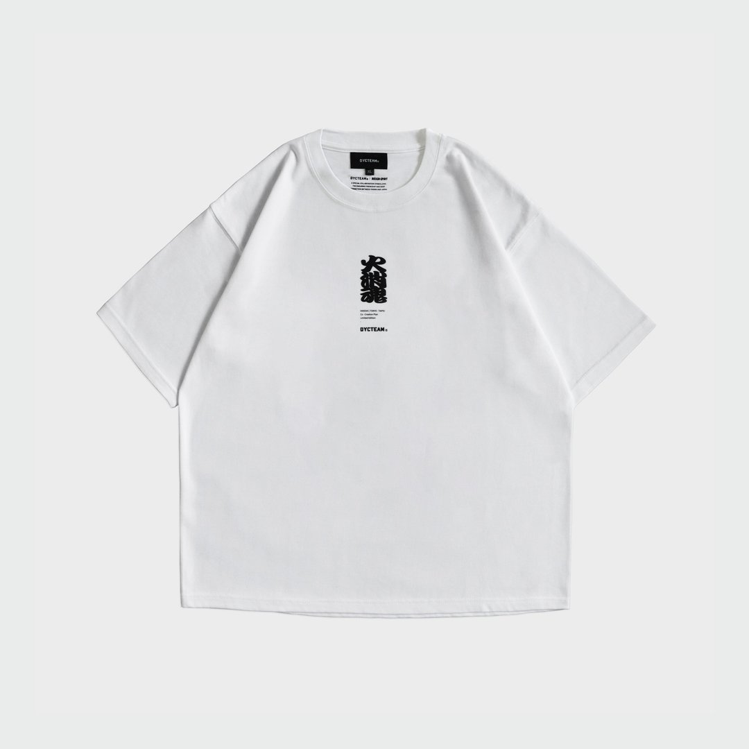 DYCTEAM x HiKESHi SPiRiT - 五分袖重磅短TEE (white) - 男装上衣/T 恤 - 其他材质 白色