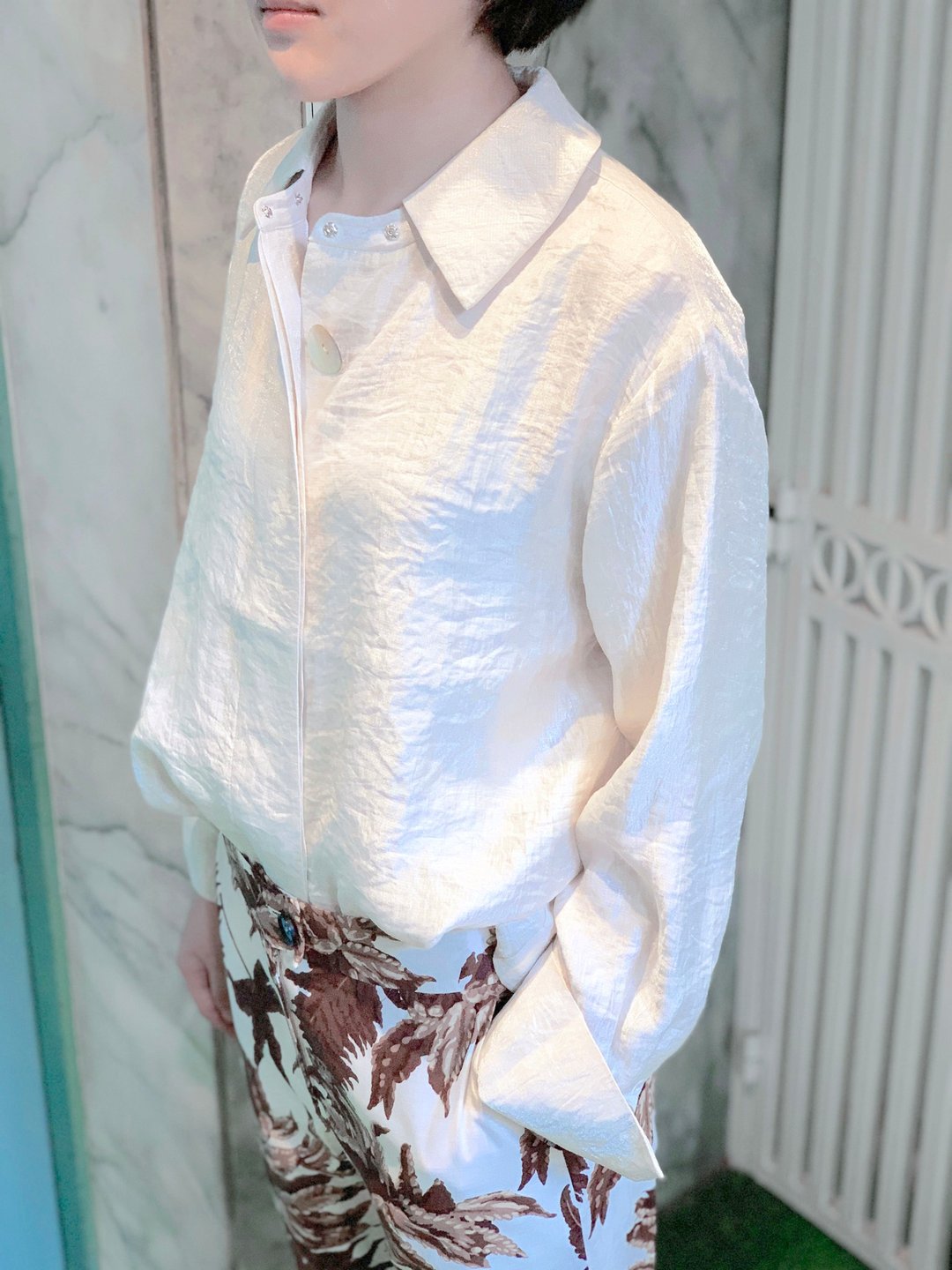 UUIN  _ 短版A型衬衫 - 女装休闲/机能外套 - 棉．麻 白色