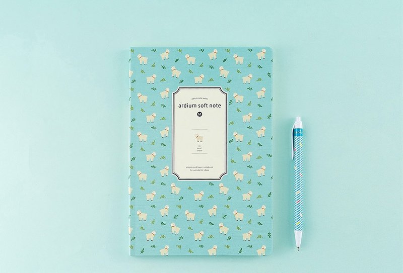 ARDIUM 柔滑笔记本（中） -  薄荷绵羊 - 笔记本/手帐 - 纸 蓝色