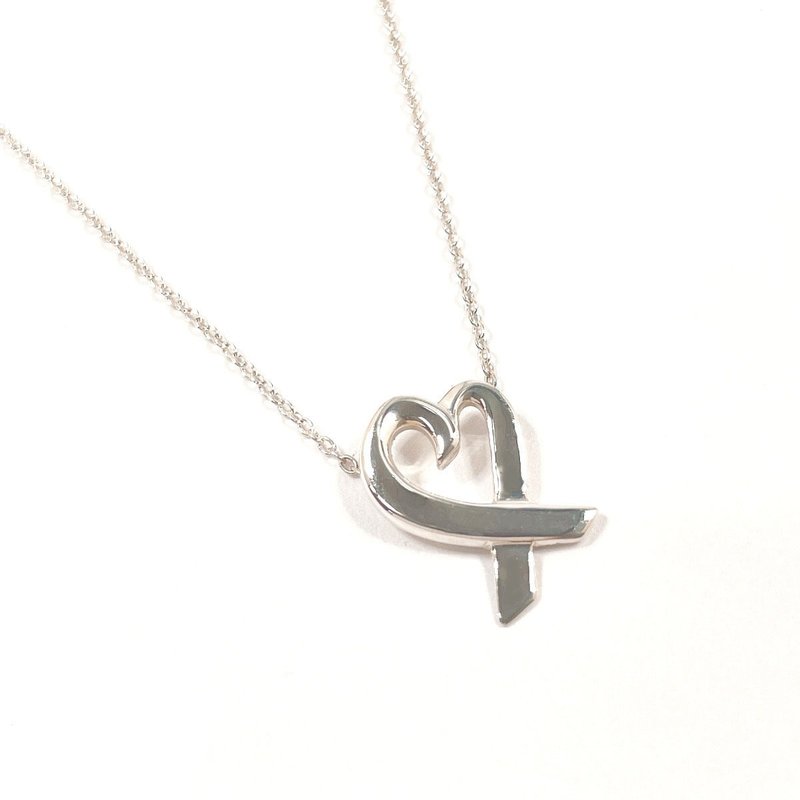【日本直输 中古美品】蒂芙尼 TIFFANY&Co. 项链 拥抱爱心 毕卡索之爱 银 925 饰品 抛光处理 - 项链 - 纯银 银色