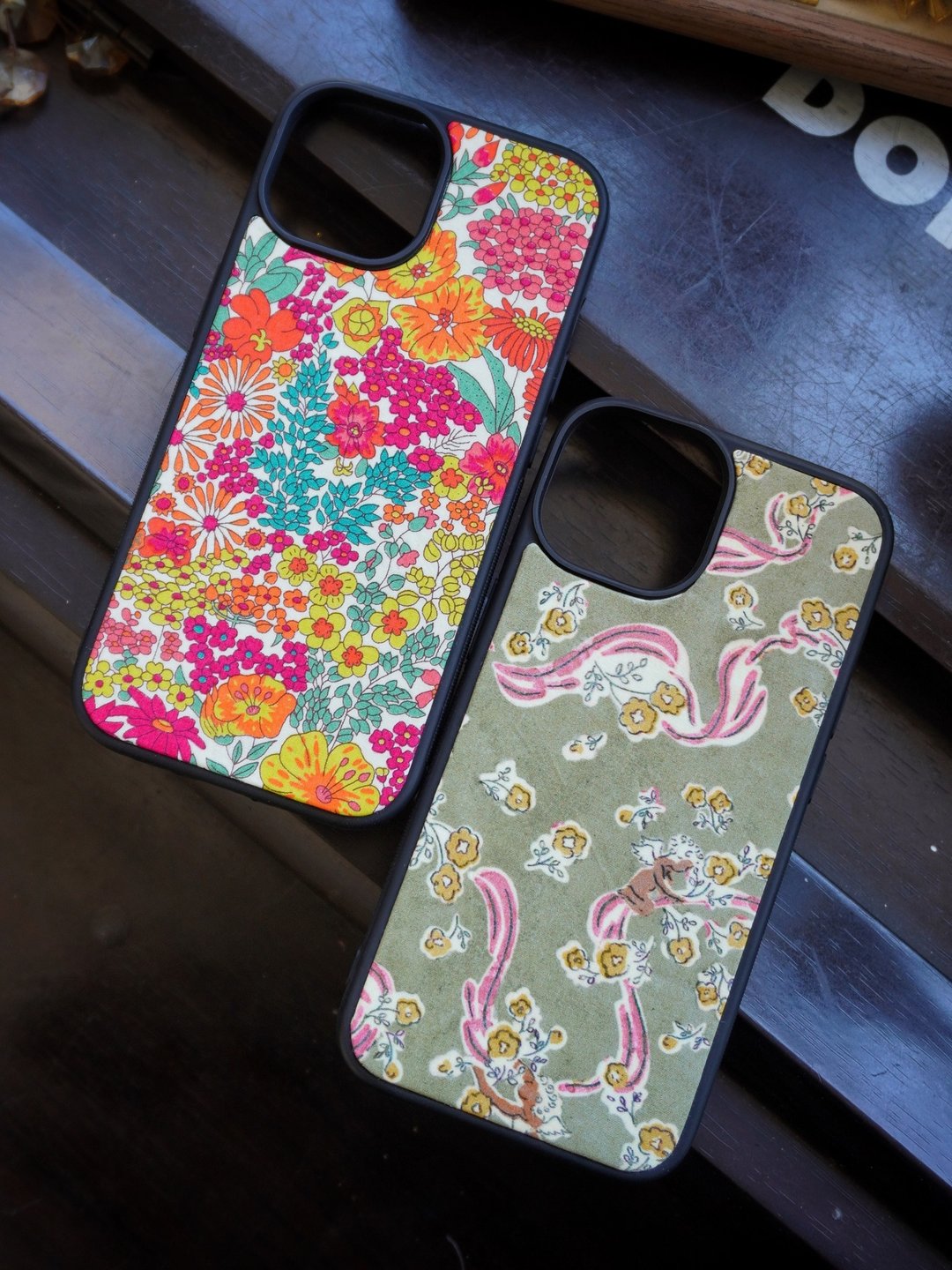 Liberty手工定制布艺防摔适用苹果iphone1314/15pro全系硅胶手机 - 手机壳/手机套 - 棉 多色