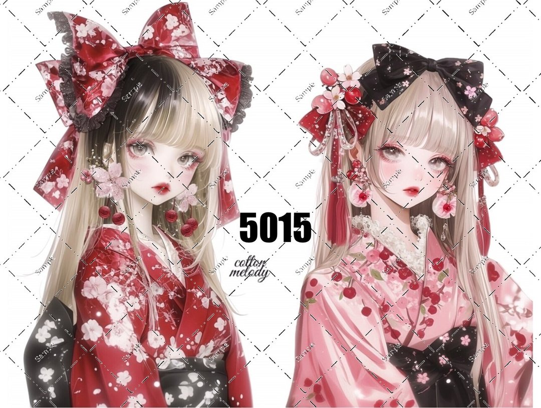 original sticker no.5015 人物贴纸 原创贴纸 原创人物贴纸 装饰贴纸 cotton melody - 贴纸 - 纸 