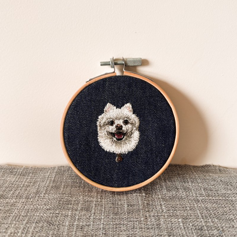 10x10cm | 宠物肖像定制刺绣 - 摆饰 - 其他材质 