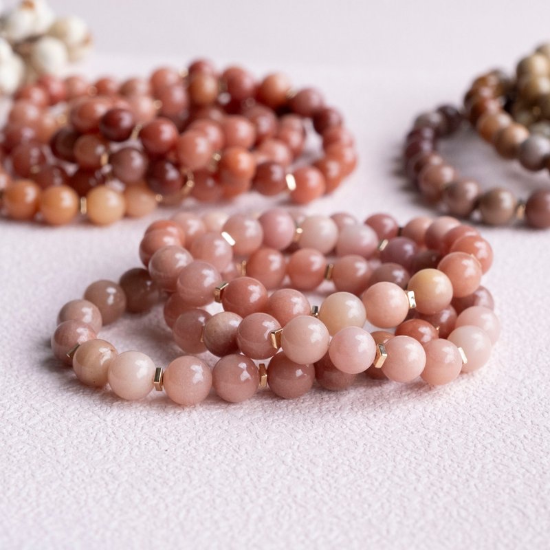 暖色系列丨阿拉善玛瑙丨天然矿石水晶手串礼物【促销优惠】 - 手链/手环 - 水晶 多色