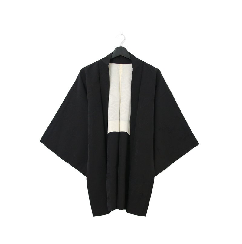 Back to Green-日本带回羽织 缤纷 花团锦簇kb-10/vintage kimono - 女装休闲/机能外套 - 丝．绢 