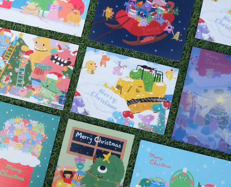 **限量优惠**圣诞明信片套组七张 - 卡片/明信片 - 纸 
