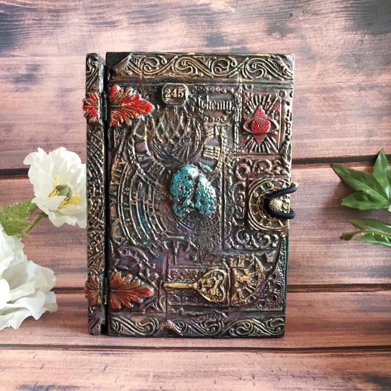 复古塔罗牌盒，扑克牌书盒，纸牌盒，暗盒，塔罗牌盒 - 收纳用品 - 木头 卡其色