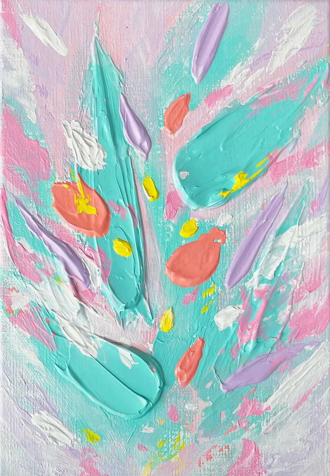 【花蕊_楠】原作/厚涂/可以摸/疗愈的室内展示品/无框画 - 海报/装饰画/版画 - 压克力 
