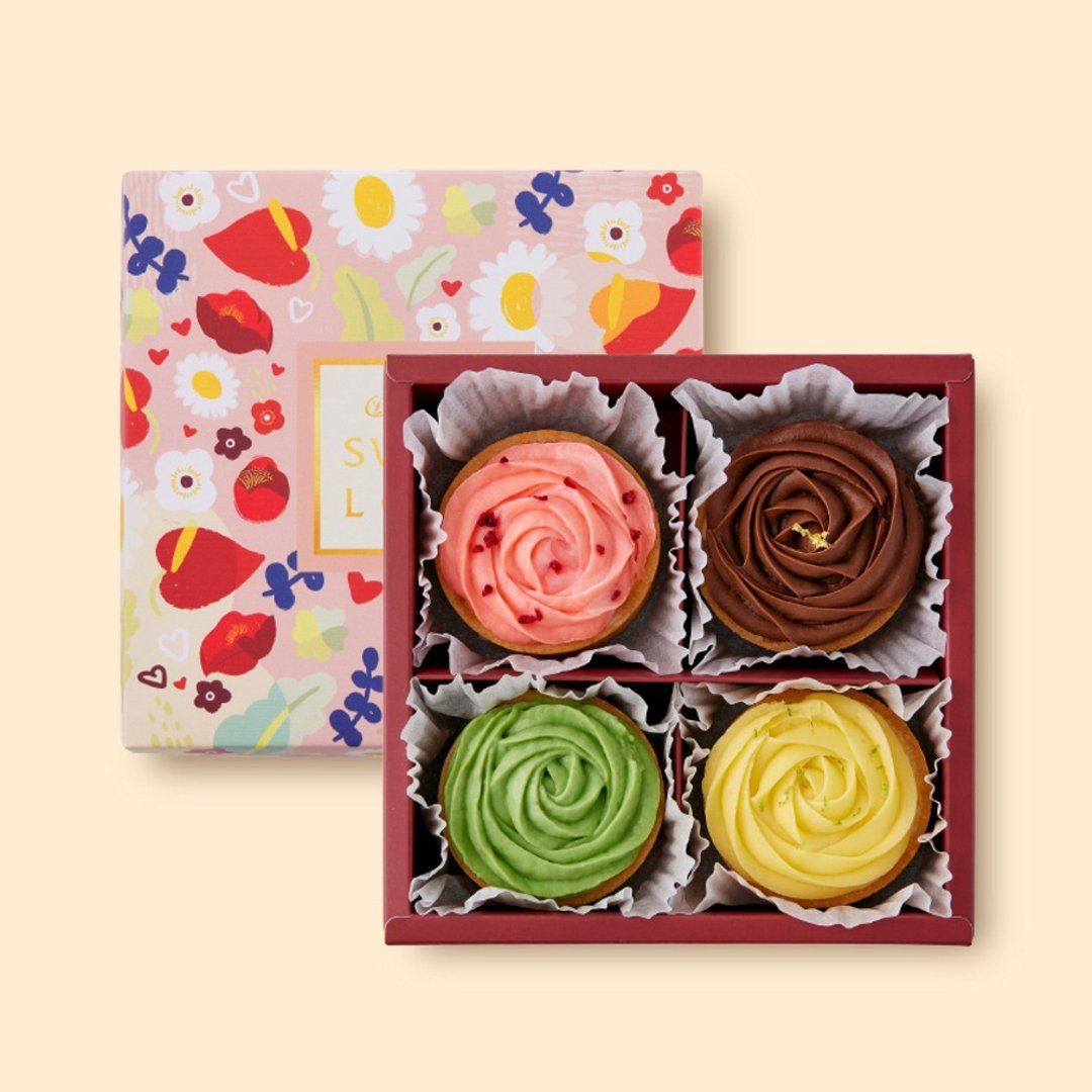 【喜憨儿】缤纷四重奏4入玫瑰塔礼盒 I 期间限定 - 蛋糕/甜点 - 新鲜食材 