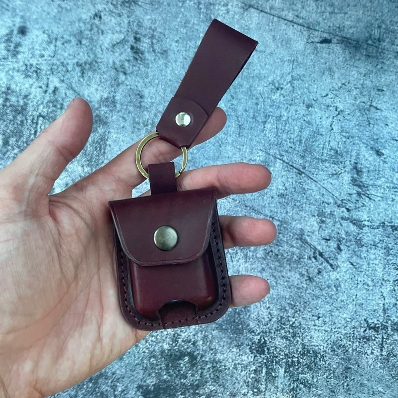 handmade Leather camera battery case, camera battery holder, leather belt pouch - 相机包/相机袋 - 真皮 