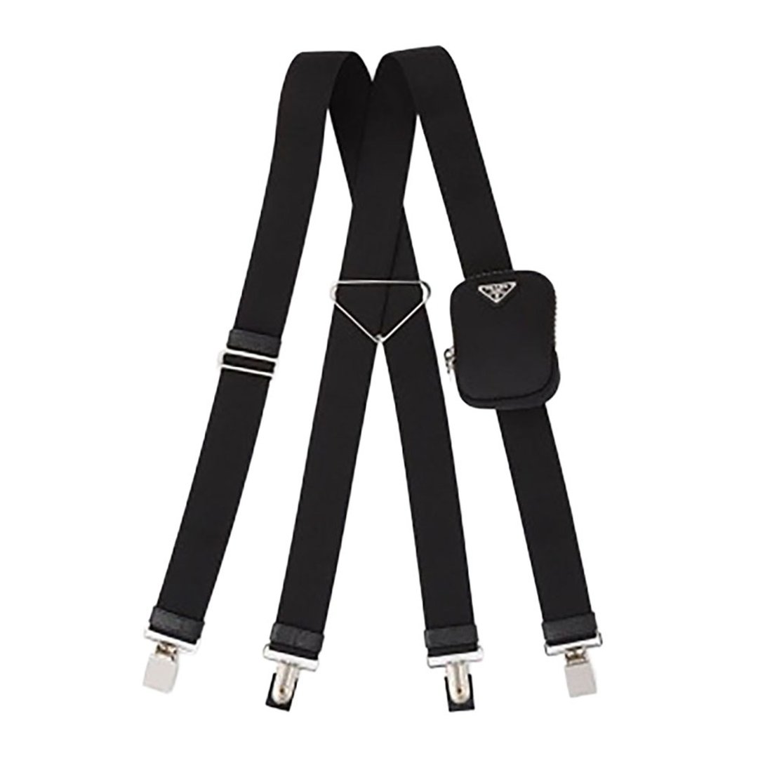 PRADA Bretelles pour Costume Masculin - 皮带/腰带 - 聚酯纤维 黑色