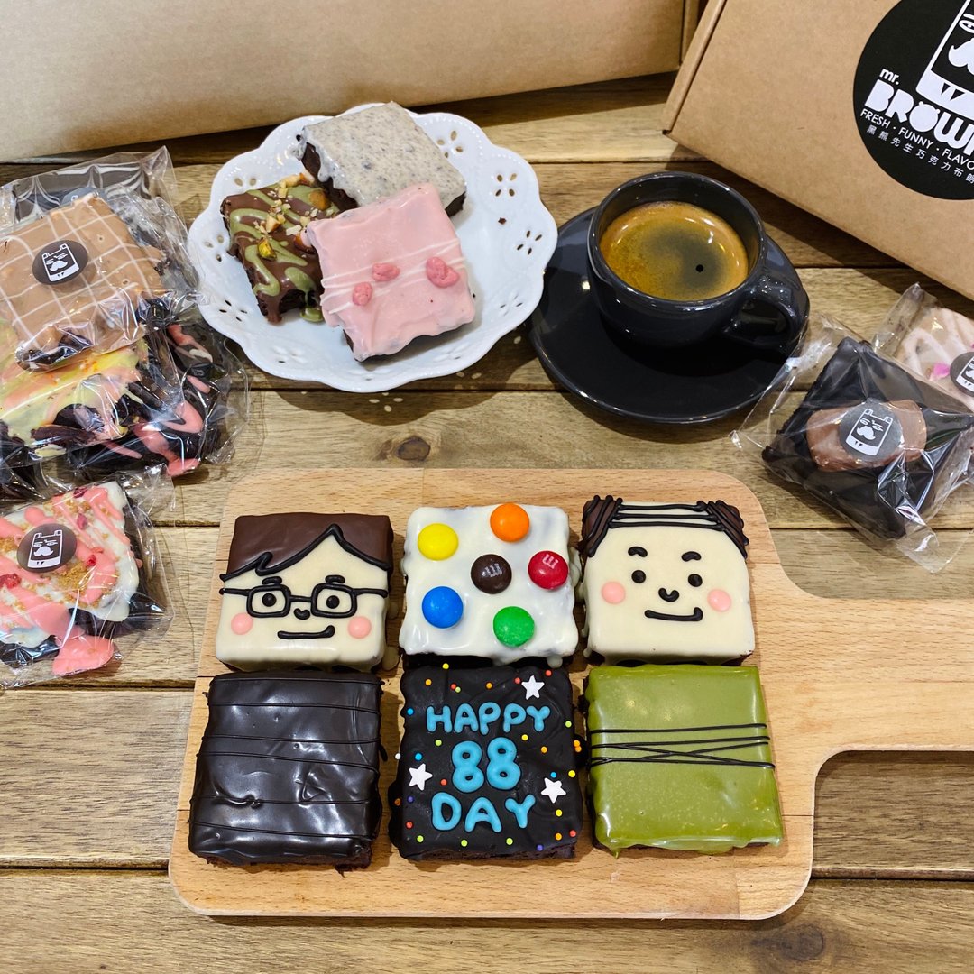 可爱老爸布朗尼礼盒  父亲节限定 - 蛋糕/甜点 - 新鲜食材 多色