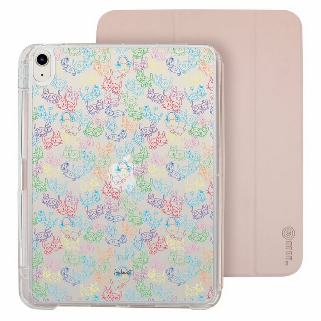 Skylar Cats iPad Air /Pro 2024mini7可拆式防摔透明实 - 平板/电脑保护壳 - 塑料 多色
