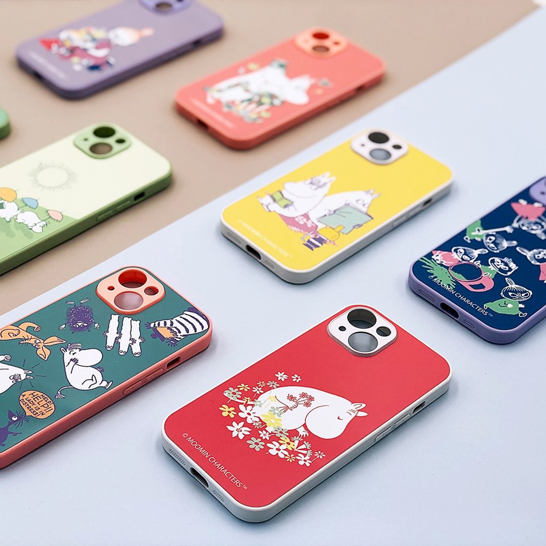 【MOOMIN】马卡龙手机壳 手机壳 iPhone手机壳 保护壳 i15 i 16 - 手机壳/手机套 - 其他材质 