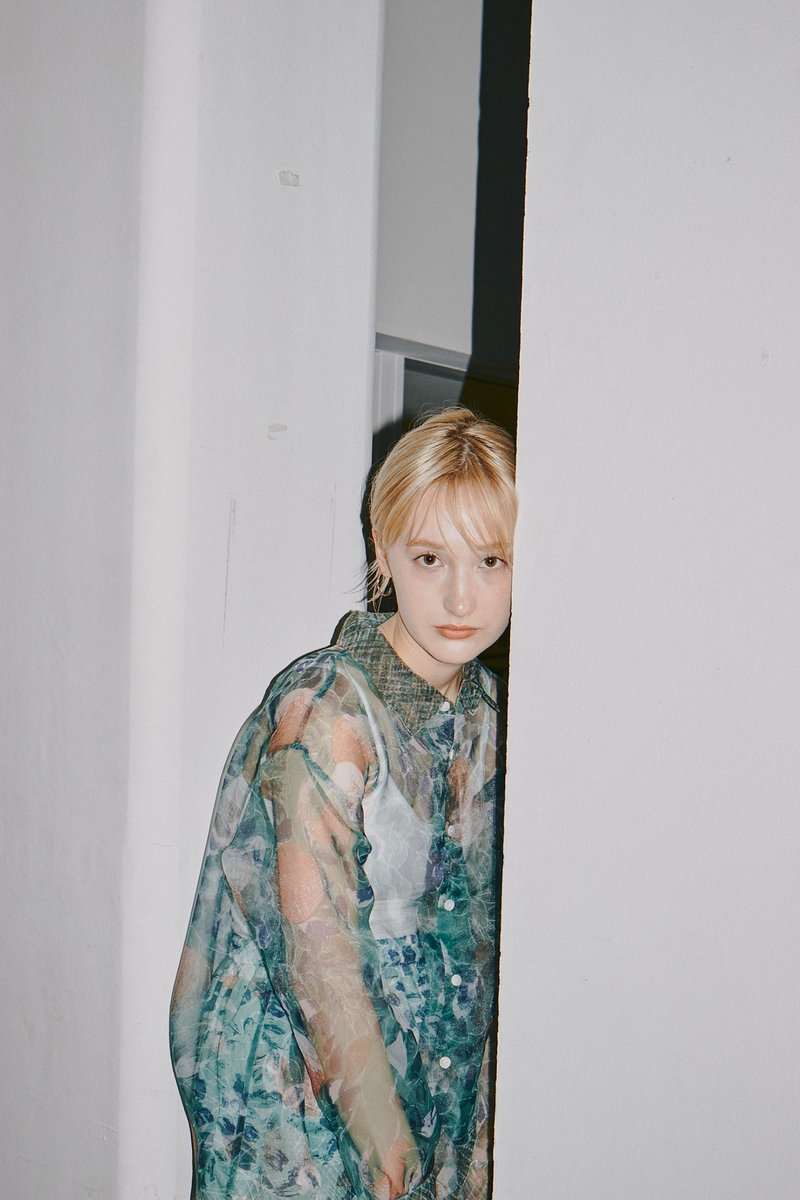 Organdy print shirt - 女装衬衫 - 其他人造纤维 