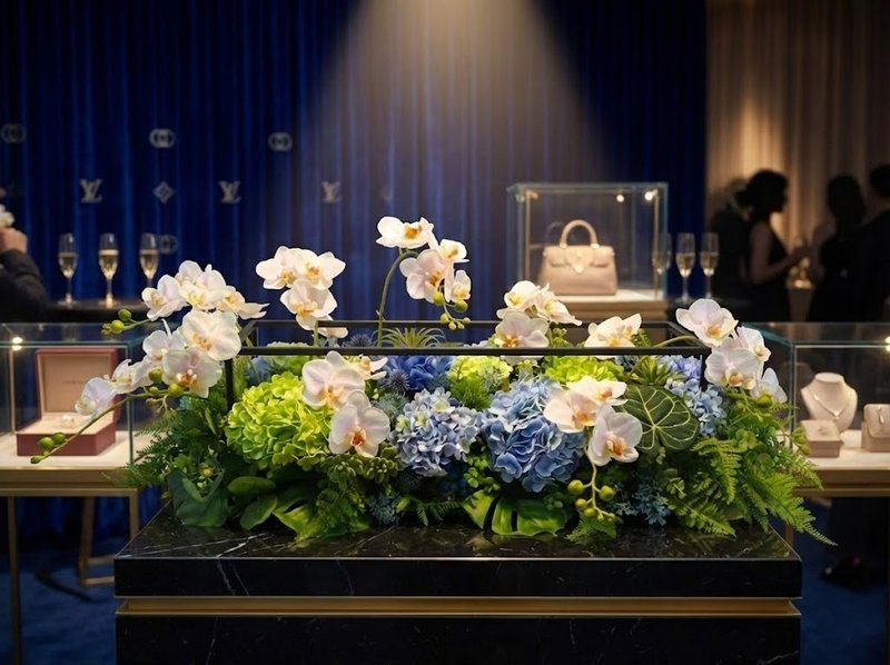 云间兰舞长型端景桌花礼 包邮专人配送限双北市 其余地区需补运费 - 植栽/盆栽 - 其他材质 粉红色