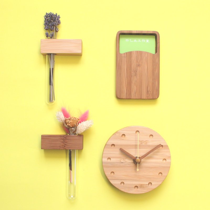 Goody Bag - B - Pinkoi周年庆台港澳包邮 迷你花园2入+名刺_盒+CLOCK_10 - 其他 - 竹 咖啡色