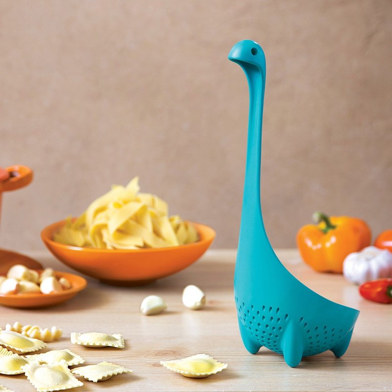 OTOTO 尼斯妈妈-滤汤勺 - 汤勺/锅铲 - 塑料 蓝色