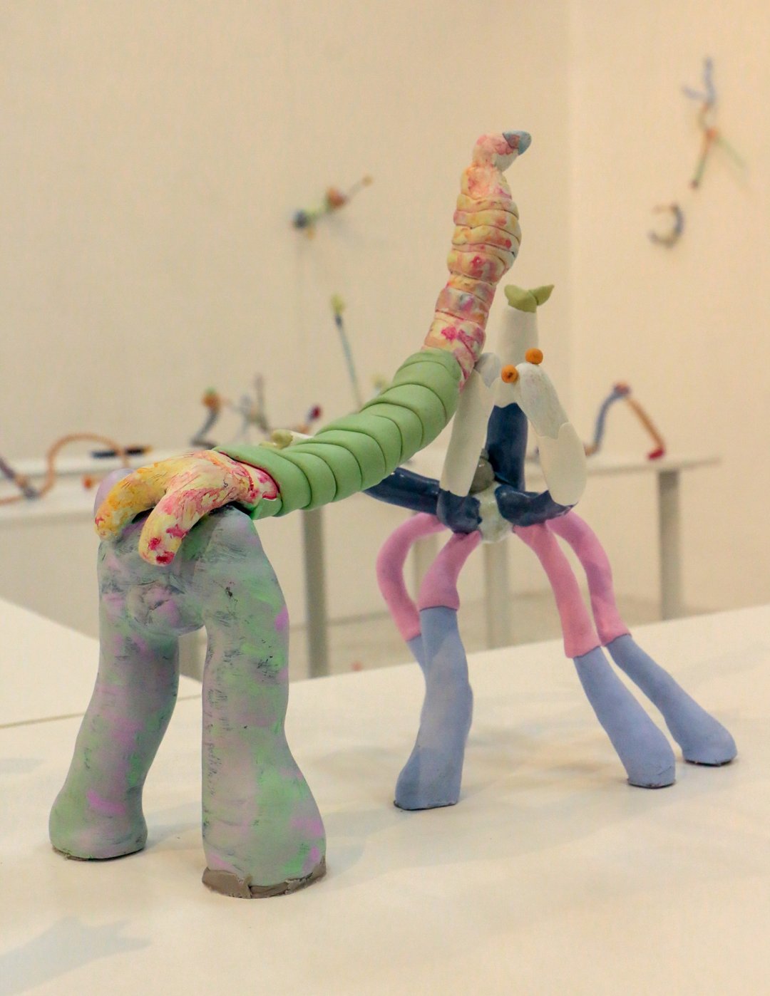 Happy buddy happy Sculpture - 摆饰 - 树脂 粉红色