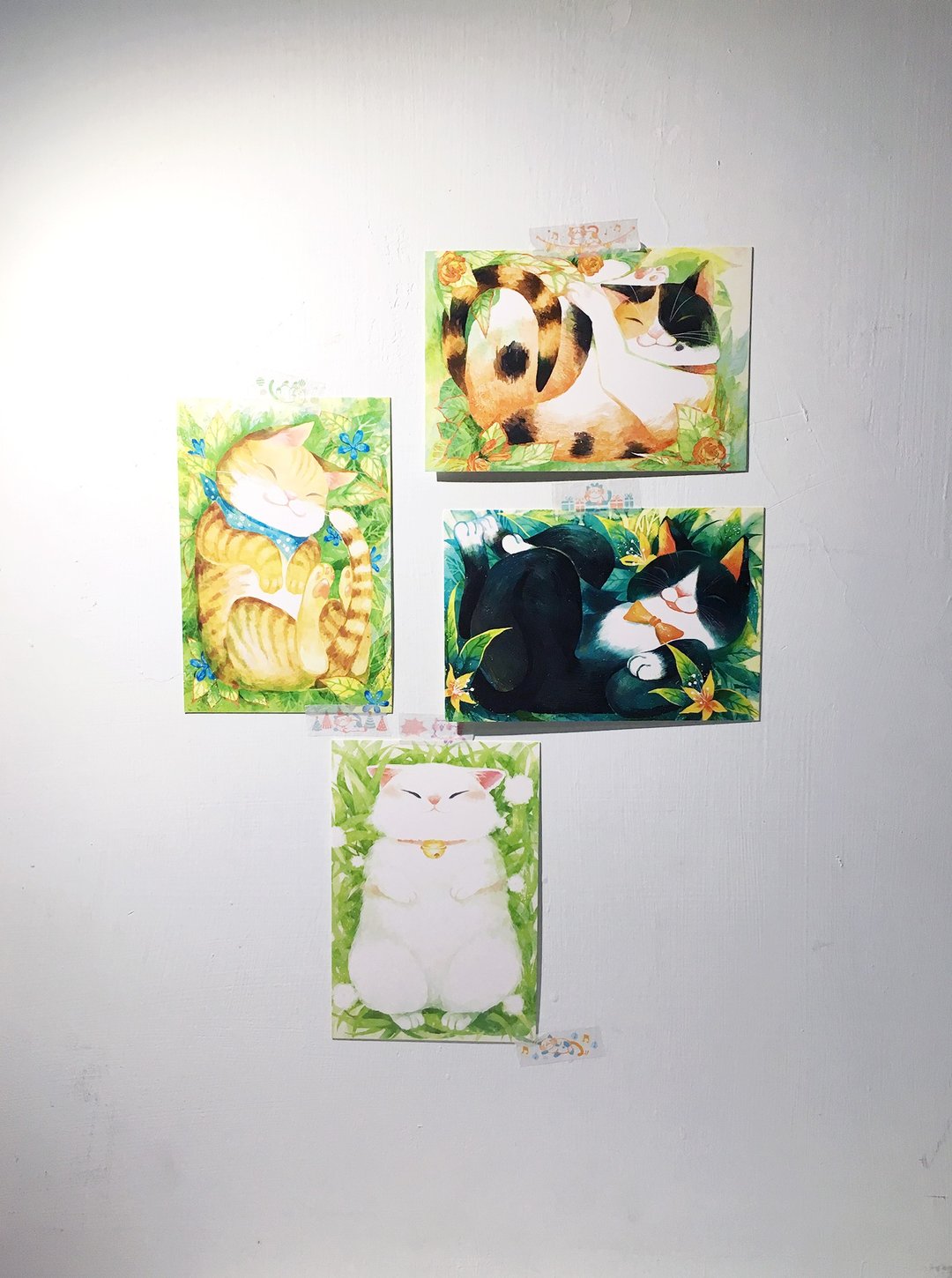 幸福慵懒的草原之猫/双面明信片postcard - 卡片/明信片 - 纸 