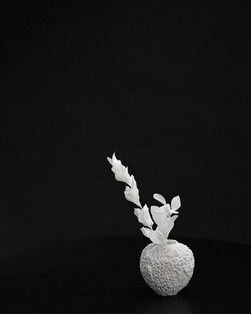 Sunao Vase Petit -陶 花器 娇巧型 - 花瓶/陶器 - 陶 白色