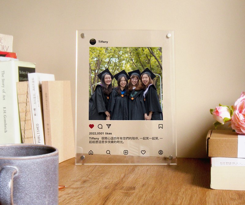 订制IG相框   毕业礼物 送姐妹 闺蜜 朋友 女友 的个性化专属礼物 - 摆饰 - 压克力 