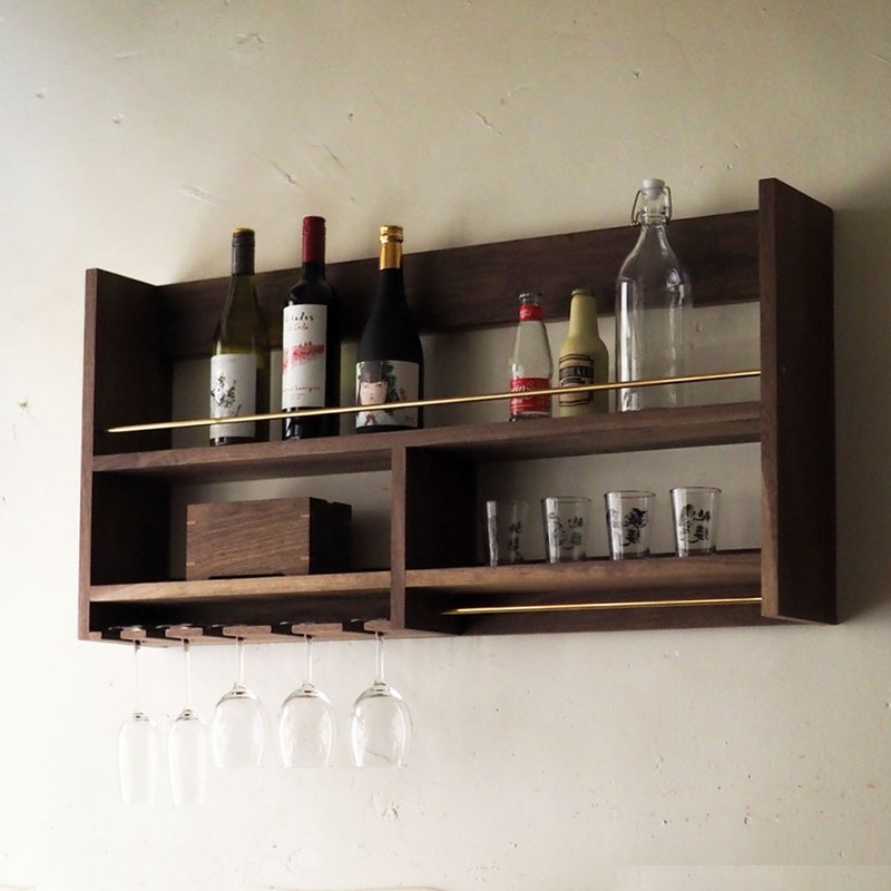 黑胡桃陈列酒架 Wine Rack / Shelf - 置物架/篮子 - 木头 咖啡色