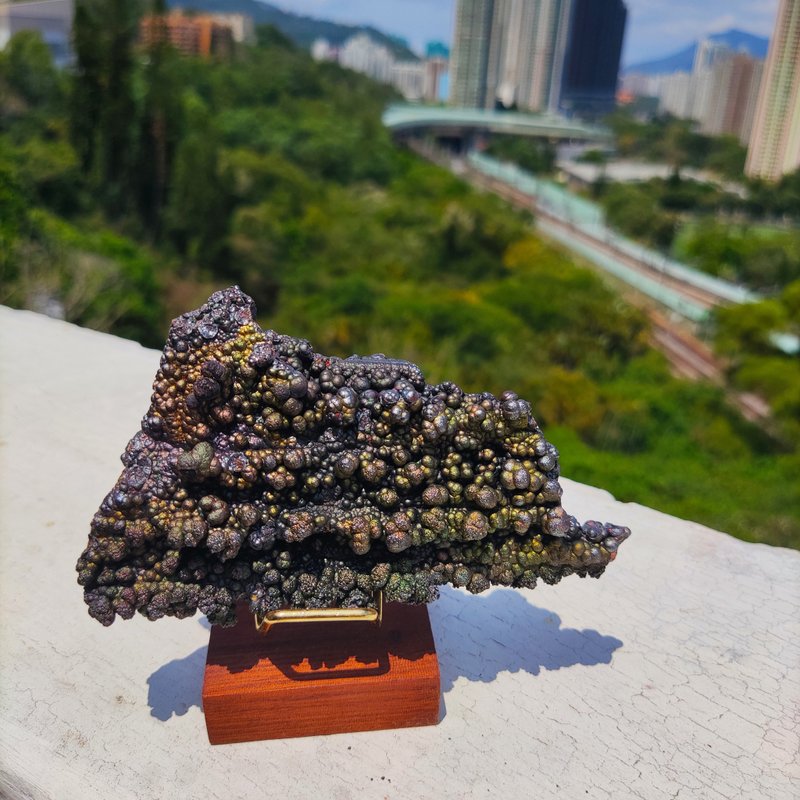 银力泥柱柱 力泥活石 手绳系列 招财 升运 冥想 改善气场 - 摆饰 - 宝石 银色