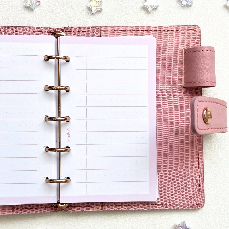 简洁列表内页 (Micro 5 尺寸) - 笔记本/手帐 - 纸 多色