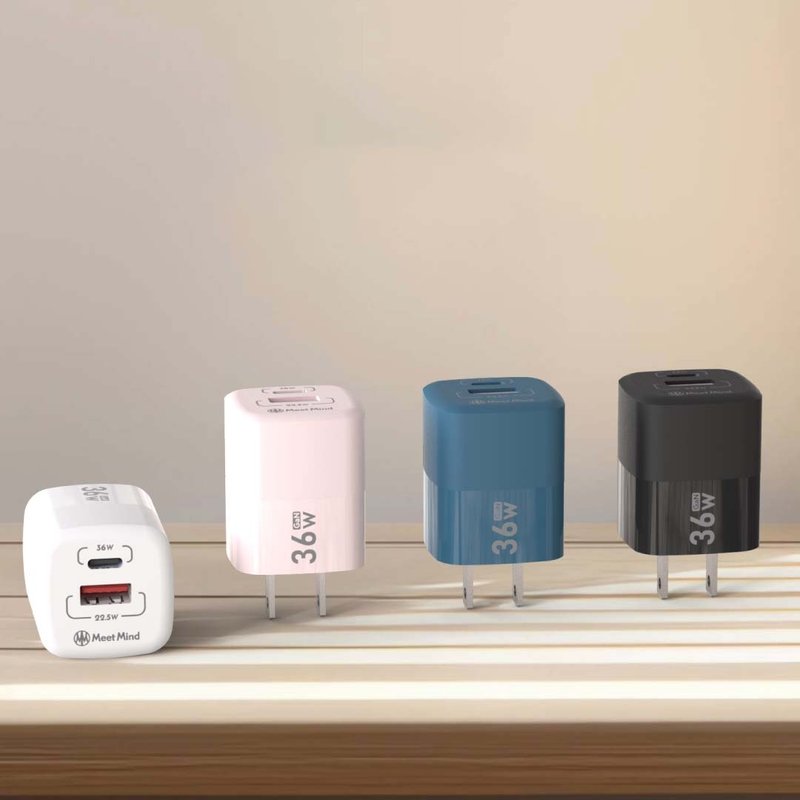 Meet Mind 36W GaN 氮化镓 PD充电器 USB-A+USB-C - 手机配件 - 其他材质 多色