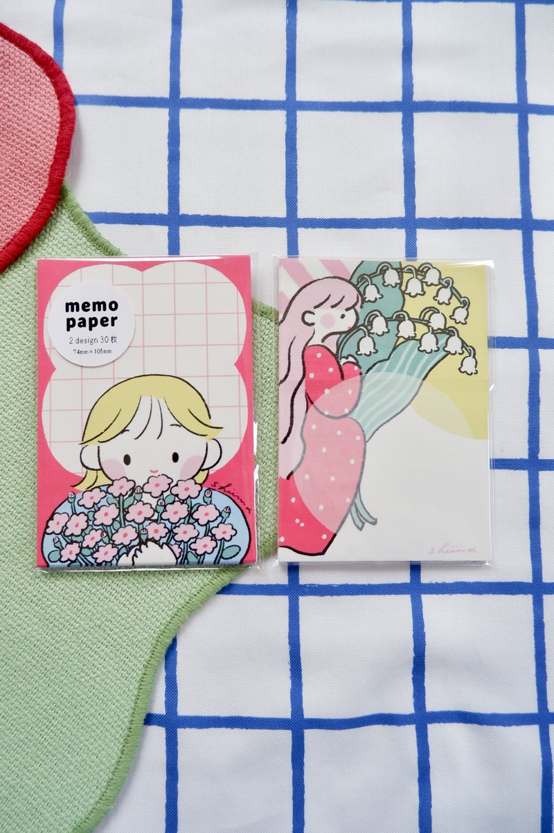 Memo纸 【Spring flowers】恒春玫瑰与铃兰 ver. - 笔记本/手帐 - 纸 